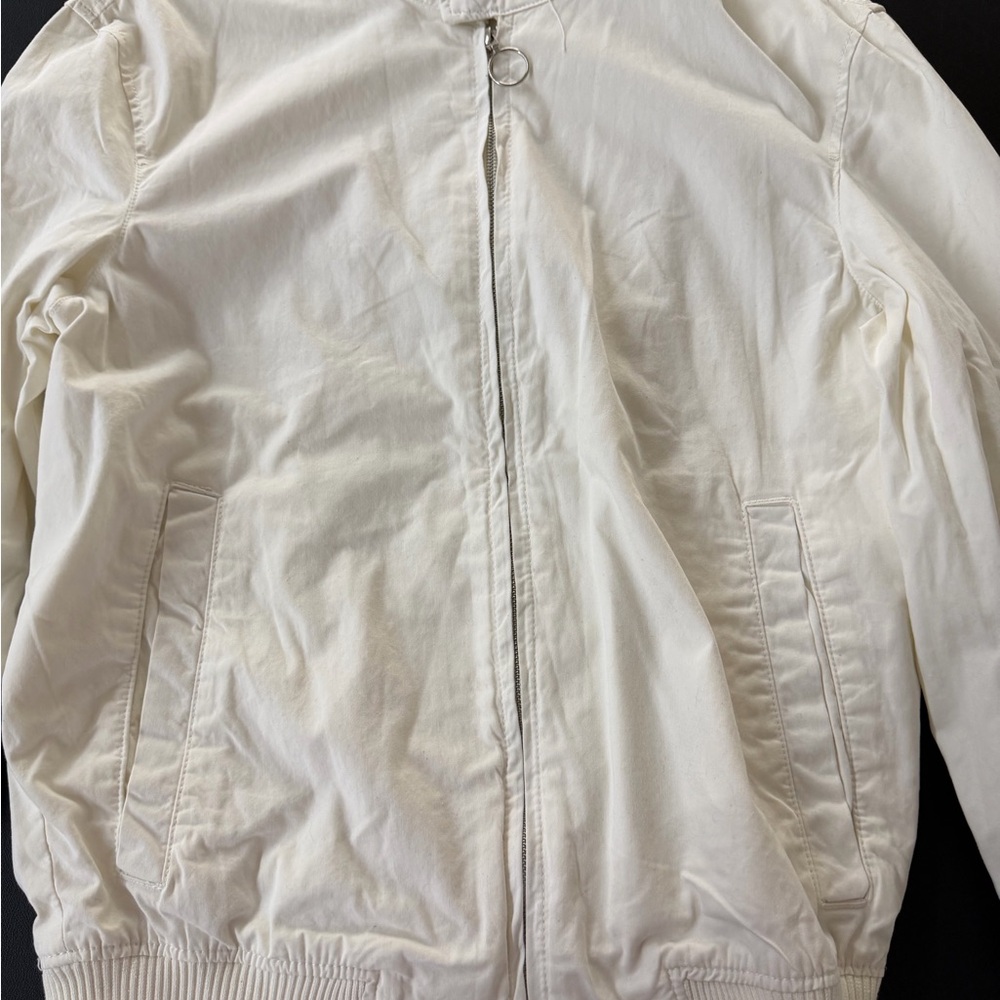 Zara Men's Cream Lightweight Jacket
